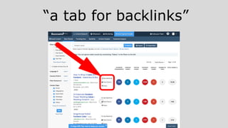 “a tab for backlinks”
 