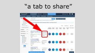 “a tab to share”
 