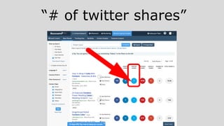 “# of twitter shares”
 