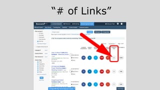 “# of Links”
 