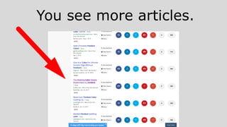 You see more articles.
 