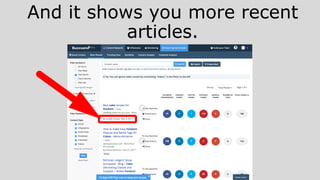 And it shows you more recent
articles.
 