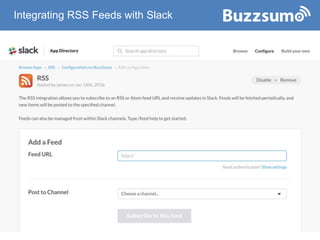 Integrating RSS Feeds with Slack
 