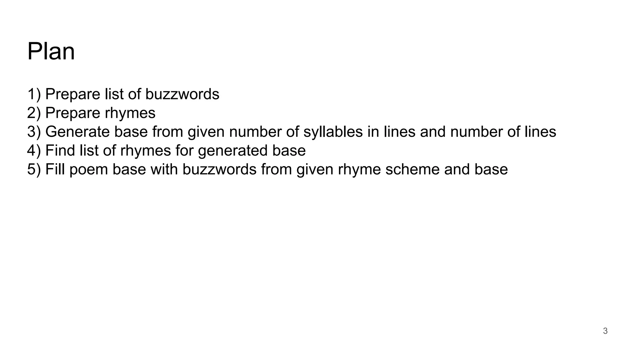 Buzzword poem generator in Python | PPT