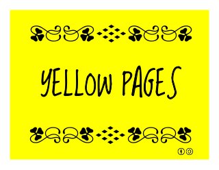 YELLOW PAGES
qrFqr!
qrFqr!
 