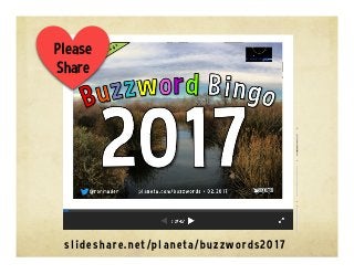 slideshare.net/planeta/buzzwords2017
Please
Share
 
