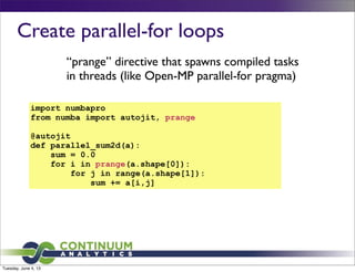 Buzzwords Numba Presentation | PDF