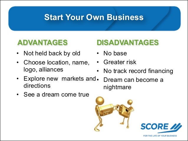 advantages and disadvantages of starting your own business essay