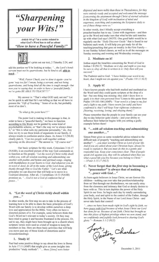 Baptist Visitor, 2011