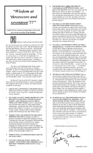 Baptist Visitor, 2013