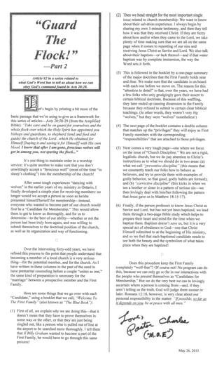 Baptist Visitor, 2015