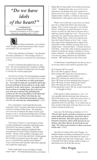 Baptist Visitor, 2015