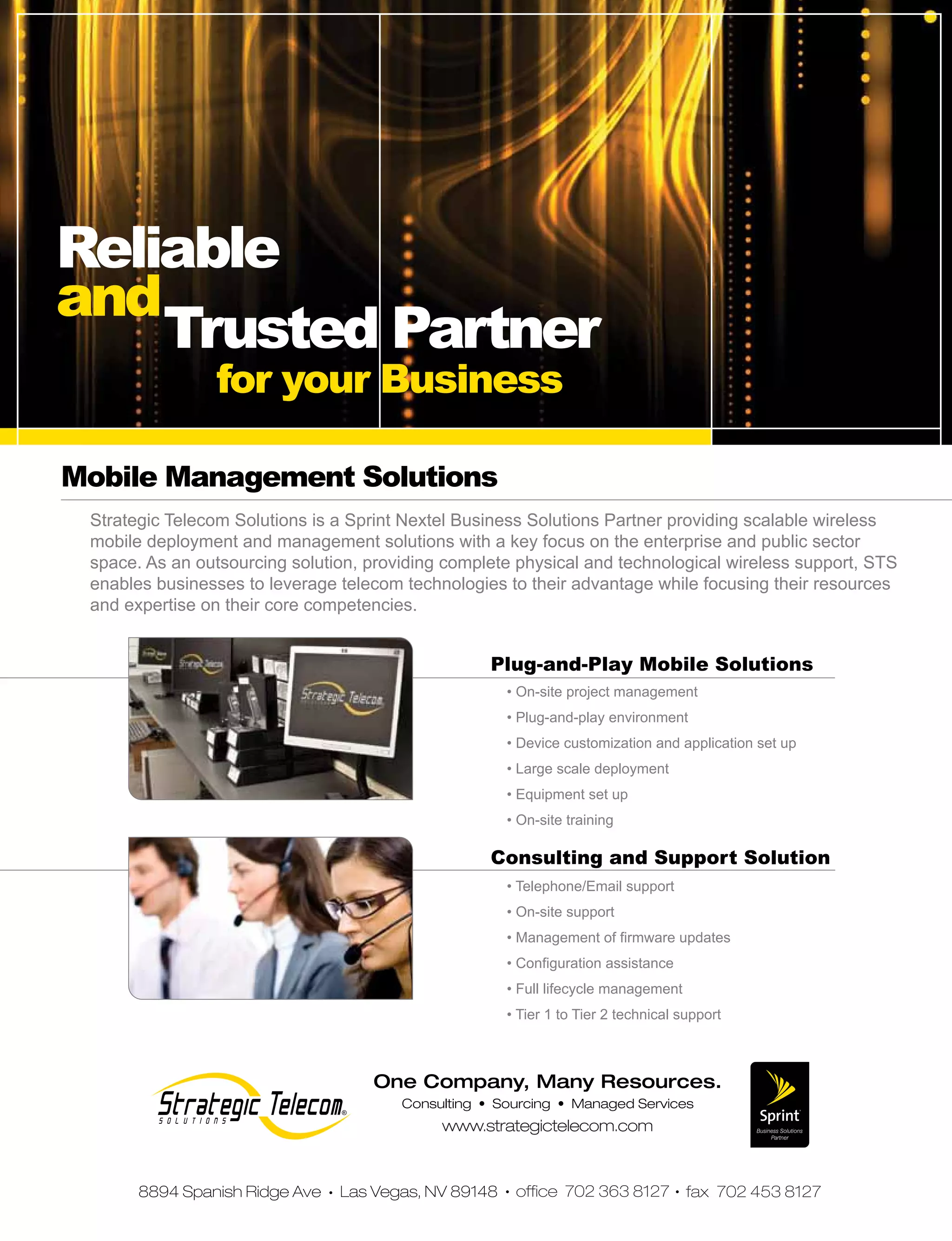 for your Business
• ••
 