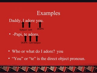 Direct object pronouns 2 | PPT