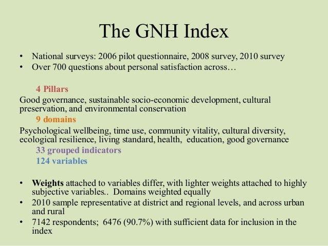 Gross National Happiness Gnh In Bhutan