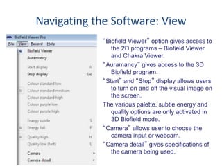 Biofield Viewer 3.0 Holistic integration 2014/5 | PPTX