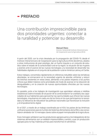 Conectividad rural en América Latina y el Caribe. Estado de situación y ...