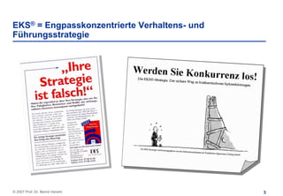 EKS® = Engpasskonzentrierte Verhaltens- und
Führungsstrategie




© 2007 Prof. Dr. Bernd Venohr                 3
 