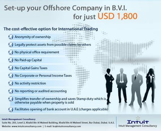 Set up your Offshore company in B.V.I
