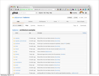 Wednesday, March 7, 12
 