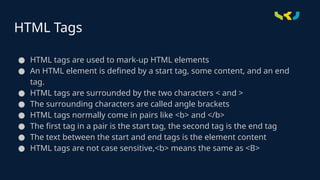 HTML FRONT END BASIC DEVELOPMENT AND CODES | PPTX