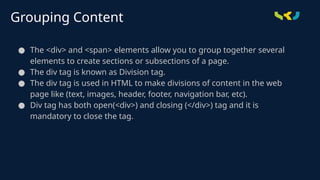 HTML FRONT END BASIC DEVELOPMENT AND CODES | PPTX