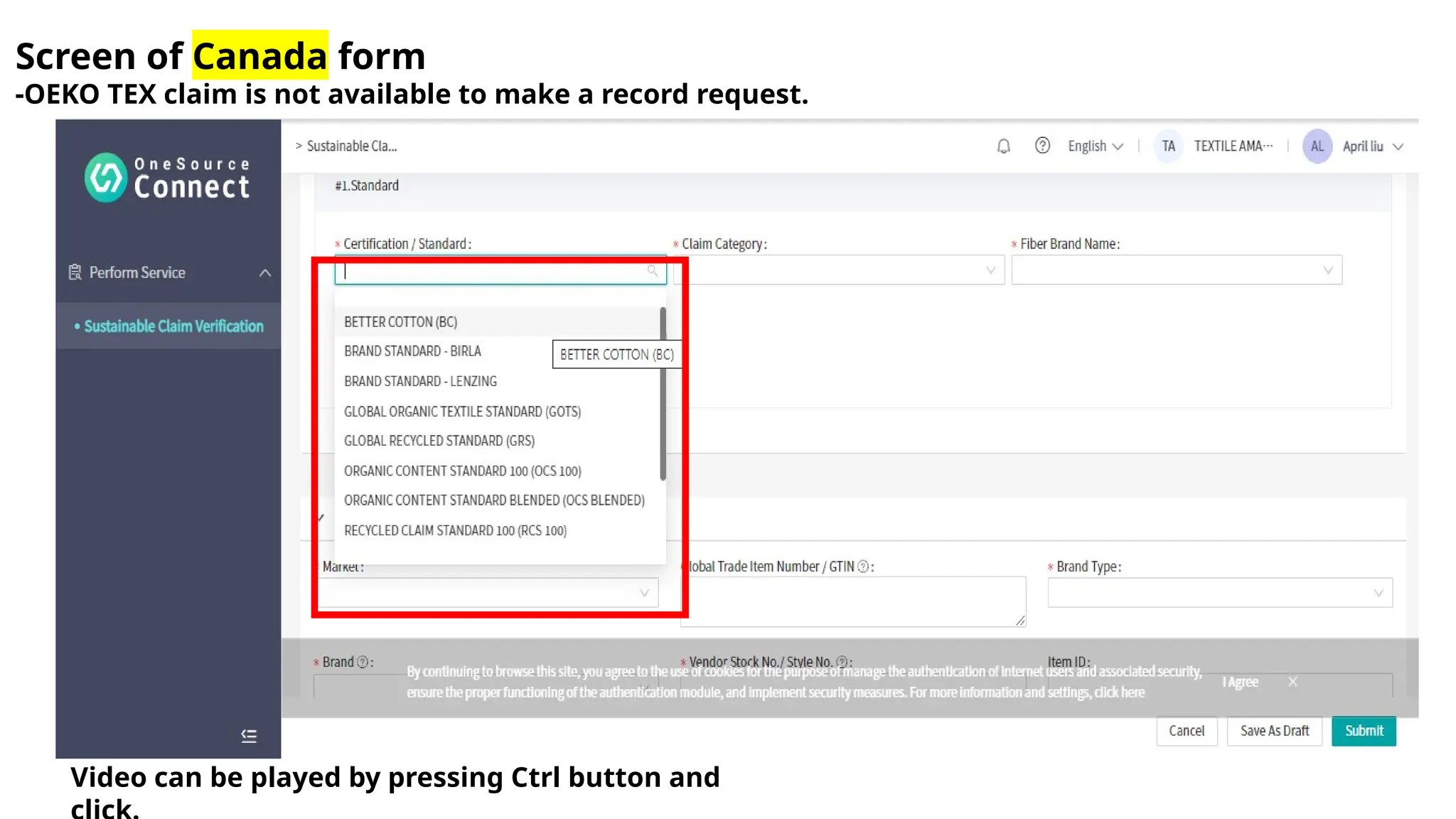 Issue at BV Onesource Canada Platform for ECO records | PPTX