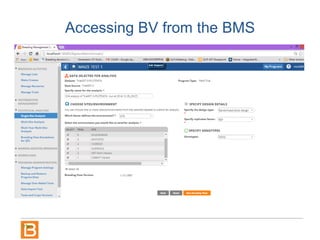 Accessing BV from the BMS
 