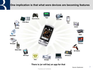 One implication is that what were devices are becoming features<br />7<br />There is (or will be) an app for that<br />Sou...