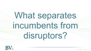 ‹#› | Battery Ventures
What separates
incumbents from
disruptors?
 