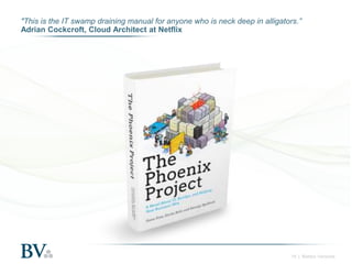 "This is the IT swamp draining manual for anyone who is neck deep in alligators.”
Adrian Cockcroft, Cloud Architect at Netflix

19 | Battery Ventures

 