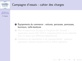 nalement assez proches 
Mains-bras (m/s2) 2.5 5 
Corps complet (m/s2) 0.5 1.15 
4 Besoin de toucher du doigt la variabilite des resultats 
5 Pas une demonstration, juste un temoignage 
 