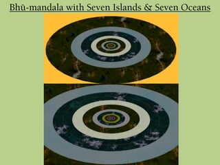 Bhü-maëòala with Seven Islands & Seven Oceans
 
