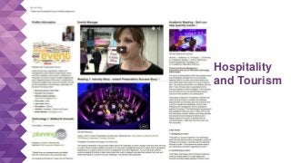 Hospitality
and Tourism
 