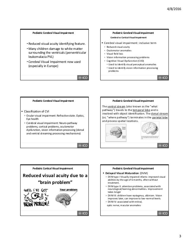 Pediatric Cortical Visual Impairment
