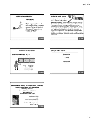 Writing A Poster Abstract