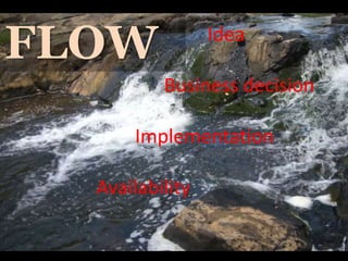 Idea
Business decision
Implementation
Availability
FLOW
© Warp and
 