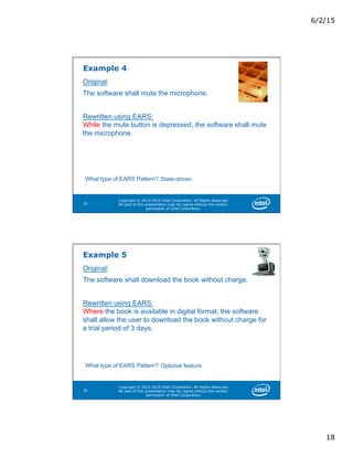 EARS: The Easy Approach to Requirements Syntax | PDF