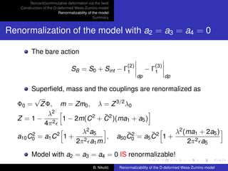 B. Nikolic - Renormalizability of the D-Deformed Wess-Zumino Model