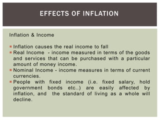 Topic 6 - Unemployment & Inflation | PPTX