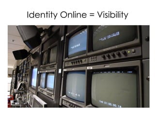 Identity Online = Visibility
 