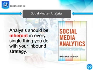 SocialMedia - Analytics
Analysis should be
inherent in every
single thing you do
with your inbound
strategy.
 