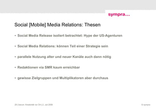 Mobile Social Media Relations