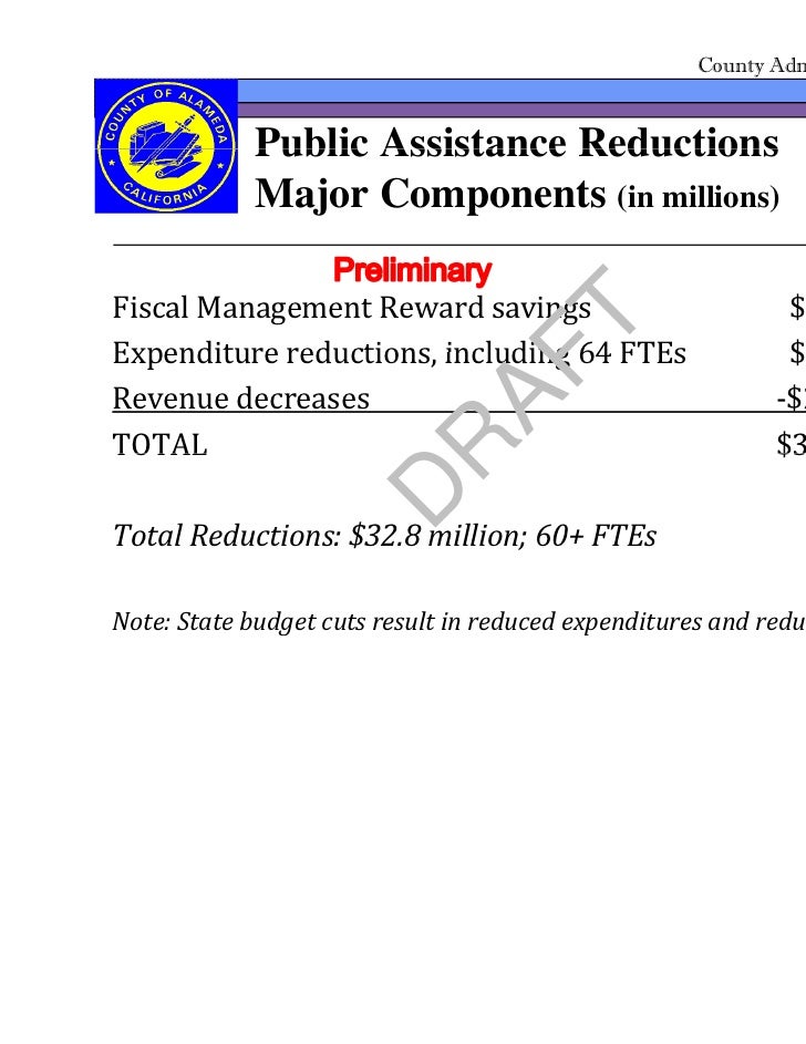 Alameda County Budget Workgroup May 16, 2011