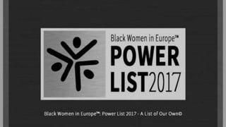2017 Black Women in Europe™ Power List