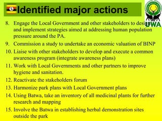 BWINDI IMPENETRABLE NATIONAL PARK (BINP) GENERAL MANAGEMENT PLAN 2013-2023