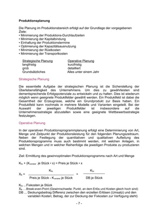 Bwl2 Ss2009 Mb VorläUfig