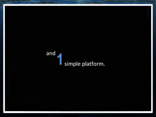 and 1 simple platform. 