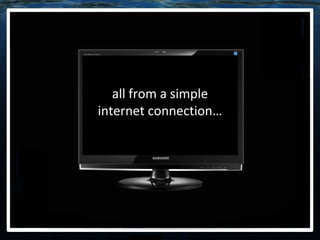 all from a simple internet connection… 