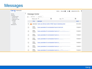 Bing Webmaster Tools Overview